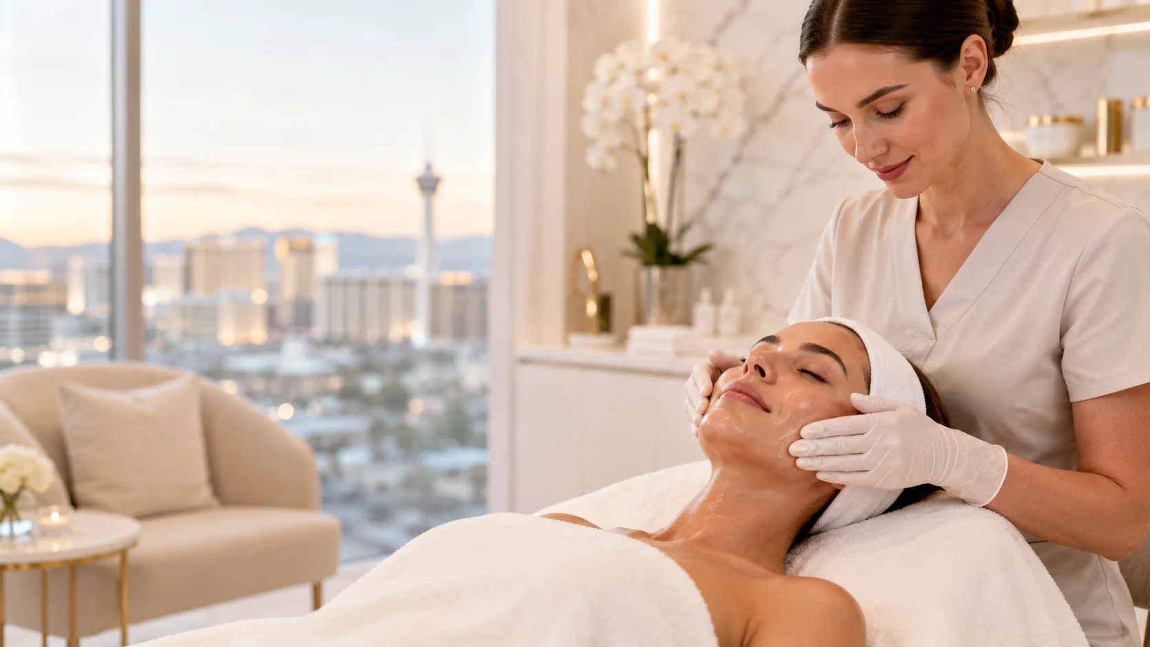 Facial treatments in Las Vegas at Safi Miran