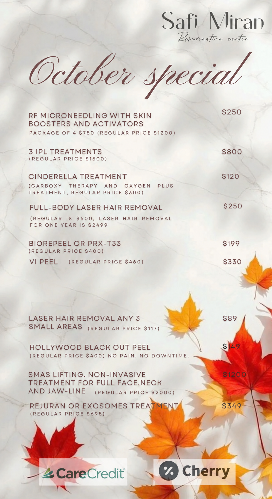 Special offers from Safi Miran
